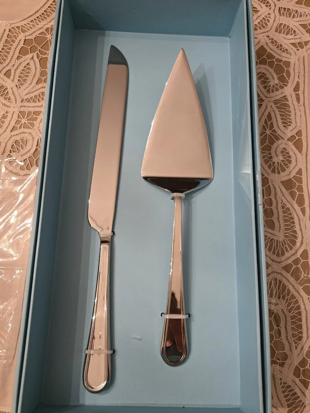 DORSET - 2pc CAKE KNIFE & SERVER - STAINLESS STEEL -NIB - GREAT FOR WEDDING
